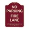 Signmission Sacramento No Parking Fire Lane City Code 15.36.010 CVC Section 22500.1, A-DES-BU-1824-22973 A-DES-BU-1824-22973 - alternate 1